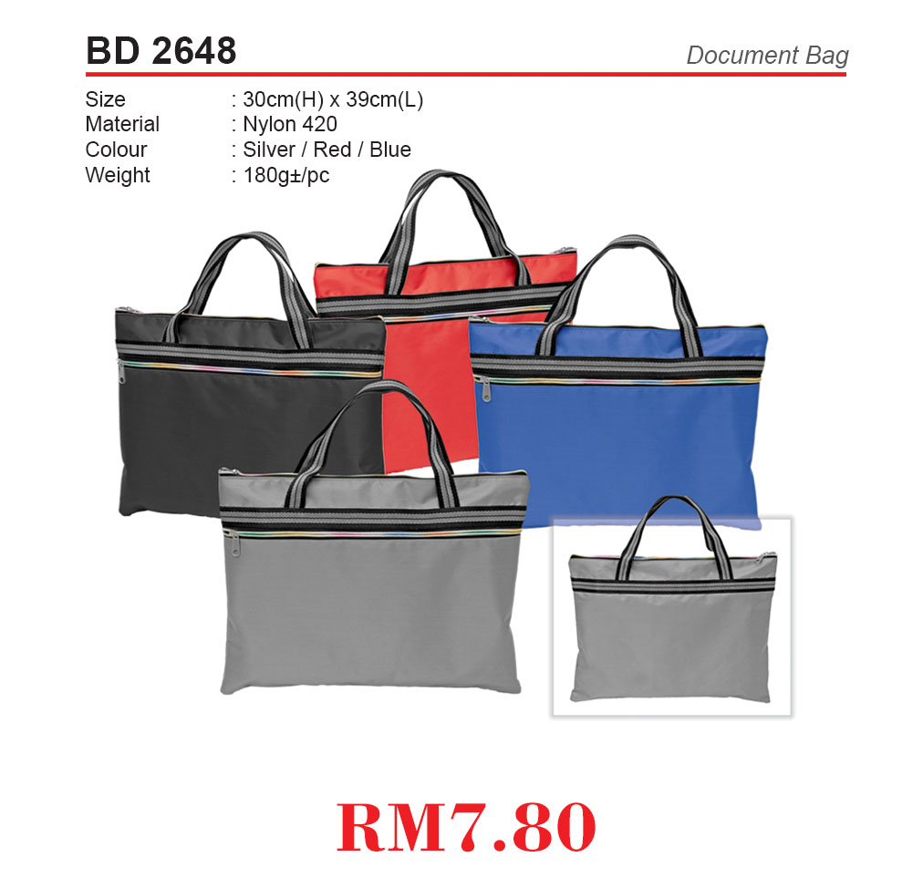 [BD-2648-BK] DOCUMENT BAG (BK)