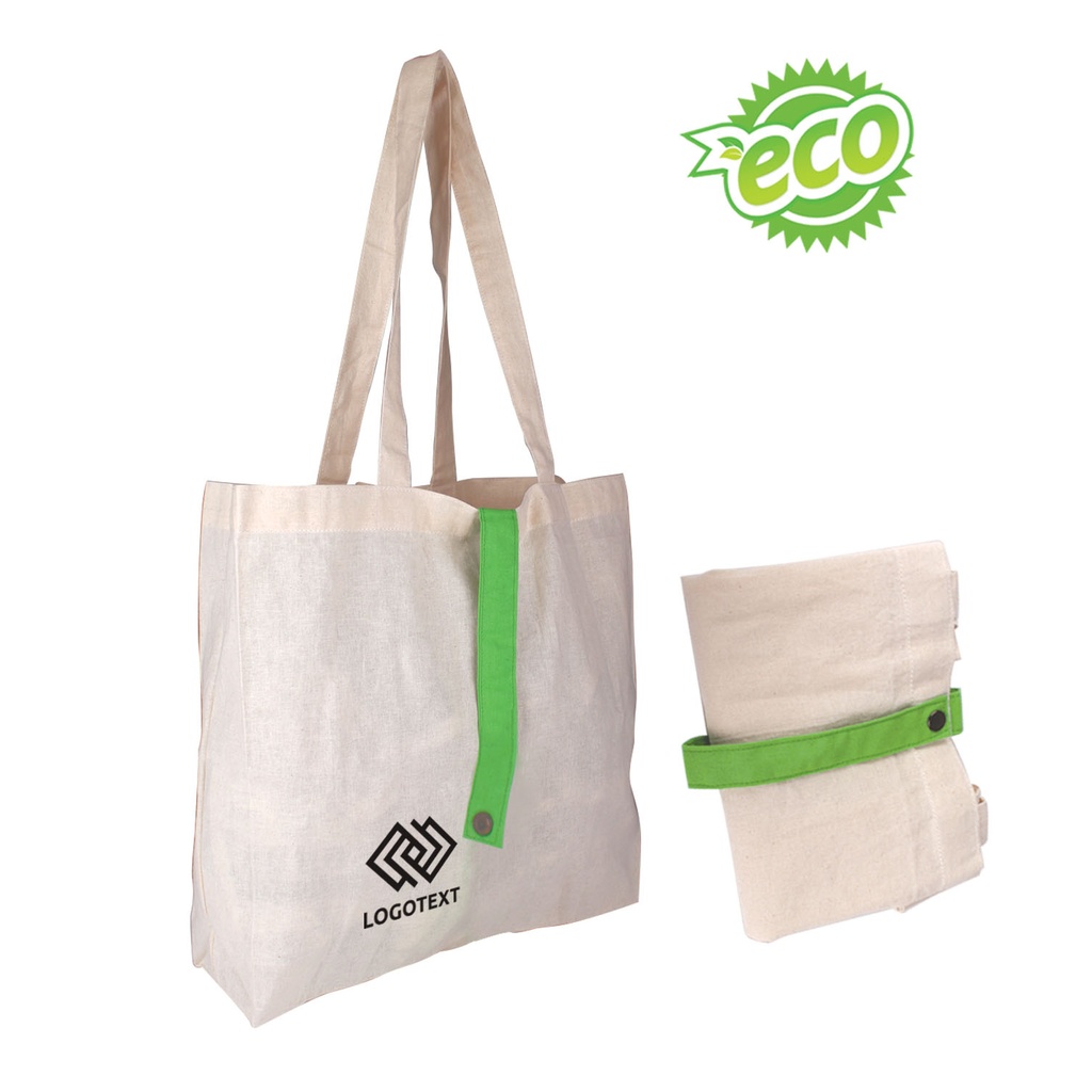 [BS-4132-III-BK] FOLDABLE CANVAS BAG (BK)