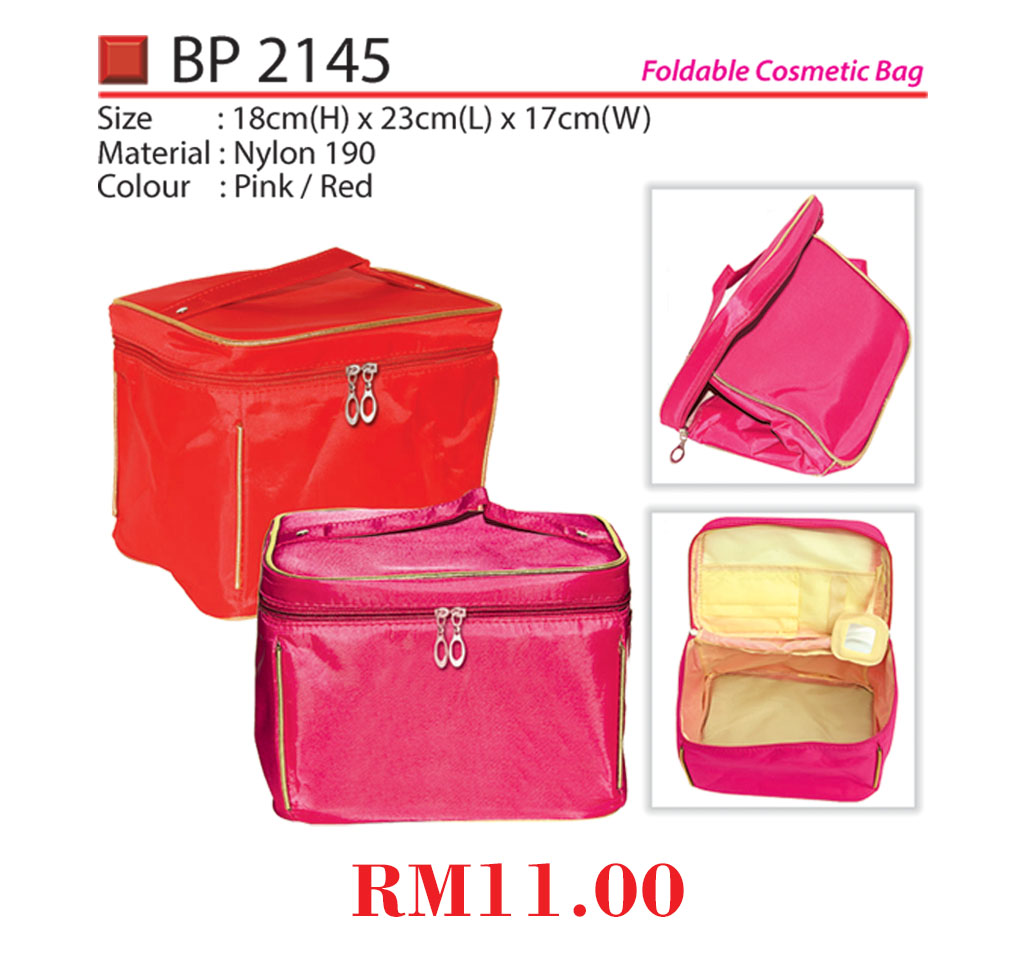 [BP-2145-PK] FOLDABLE COSMETIC BAG (PK)