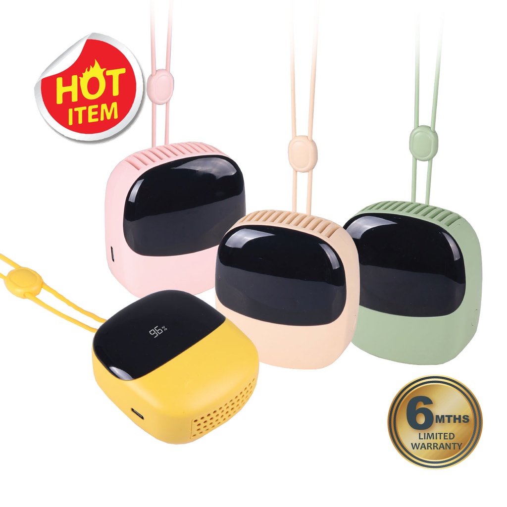 [RF-661-BG] PORTABLE RECHARGEABLE HANGING NECK FAN (BG)