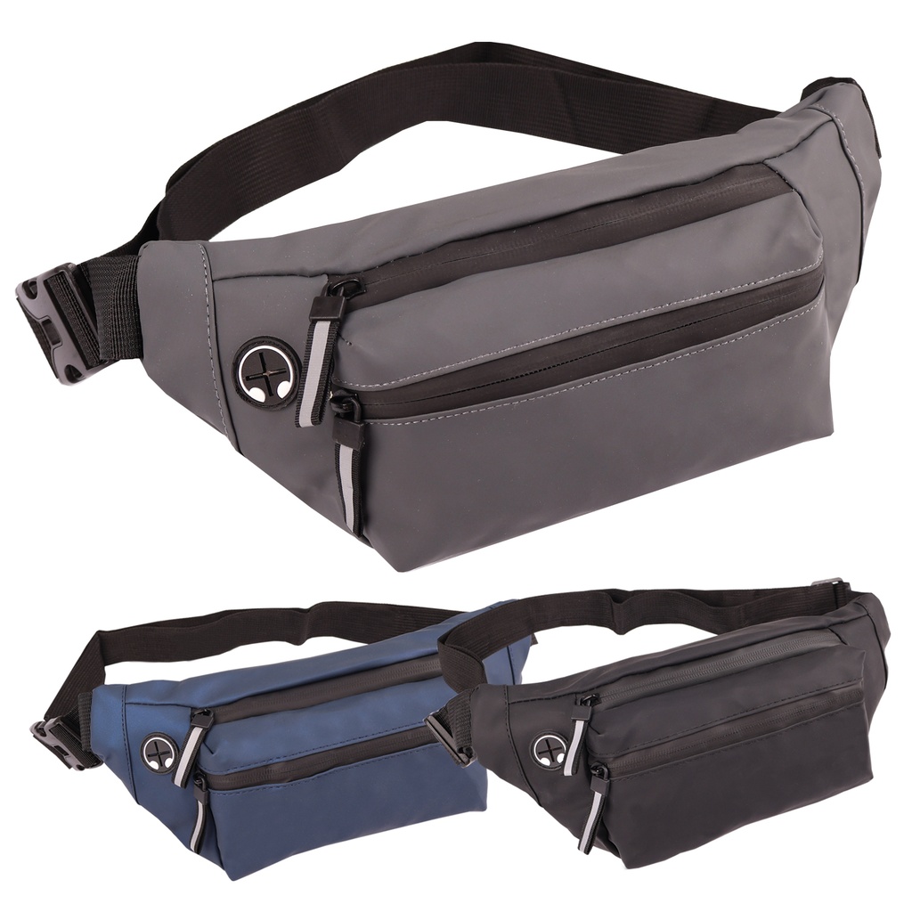 [BW-3031-BK] WAIST POUCH W WATER RESISTANT (BK)