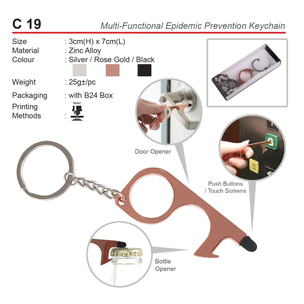 MULTI PREVENTION KEYCHAIN
