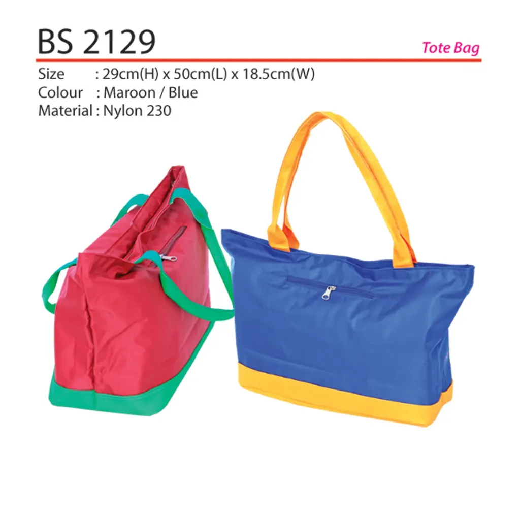 TOTE BAG WITH ZIPPER