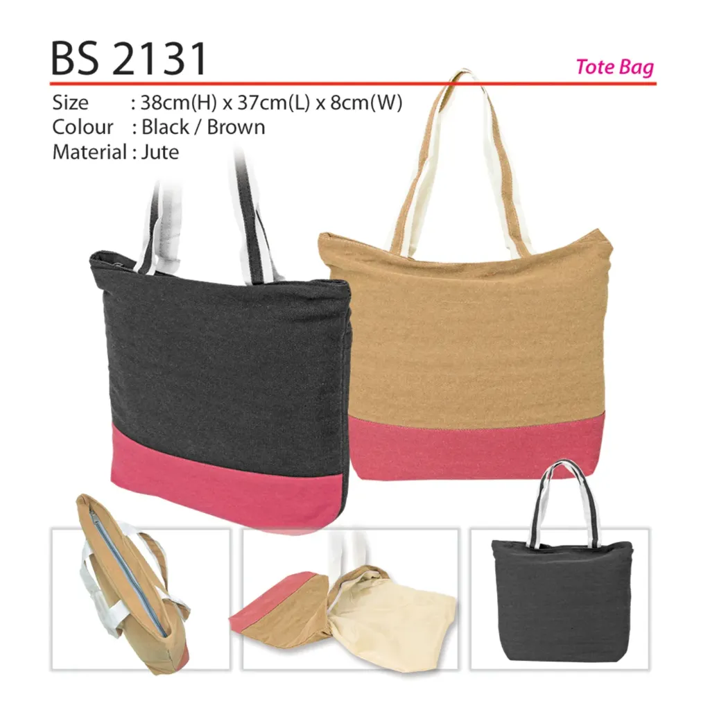 TOTE BAG WITH ZIPPER