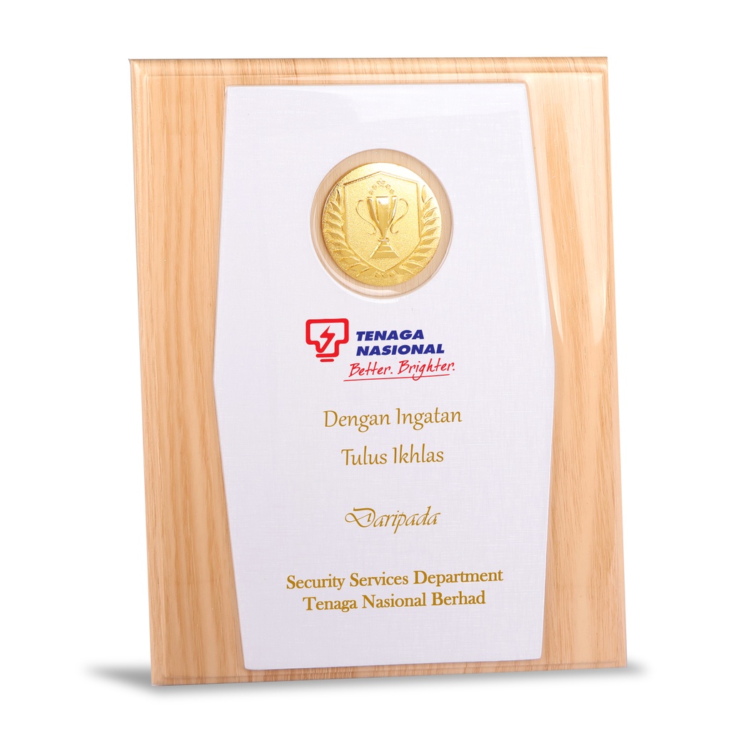 WOODEN PLAQUE