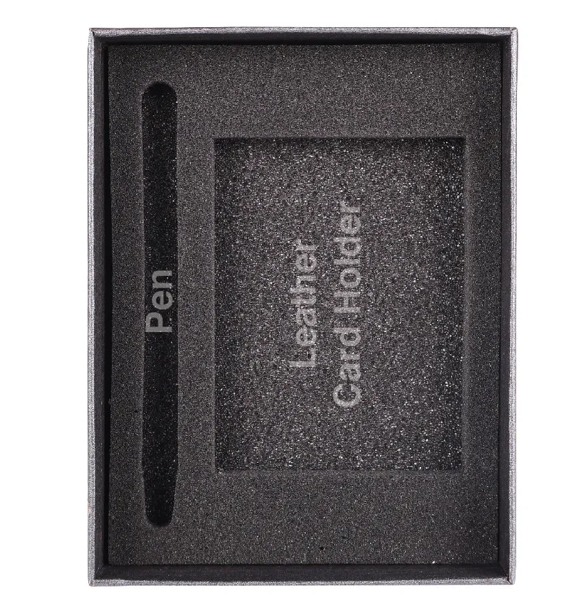 [SPO-16-II-A] SPONGE FOR PEN + LEATHER NAME CARD HOLDER
