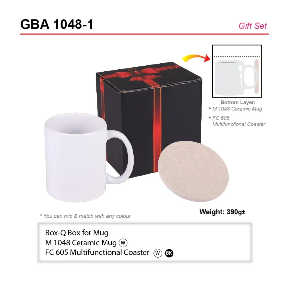 [GBA 1048-1] GIFT SET-BOX-Q+M 1048(W)+FC 605