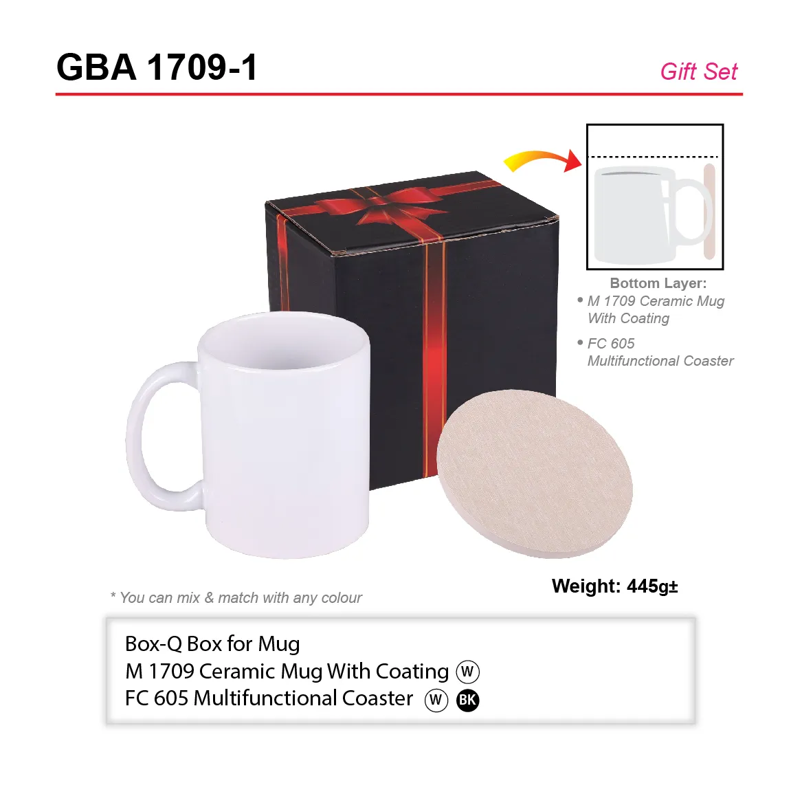 GIFT SET-BOX-Q+M 1709+FC 605