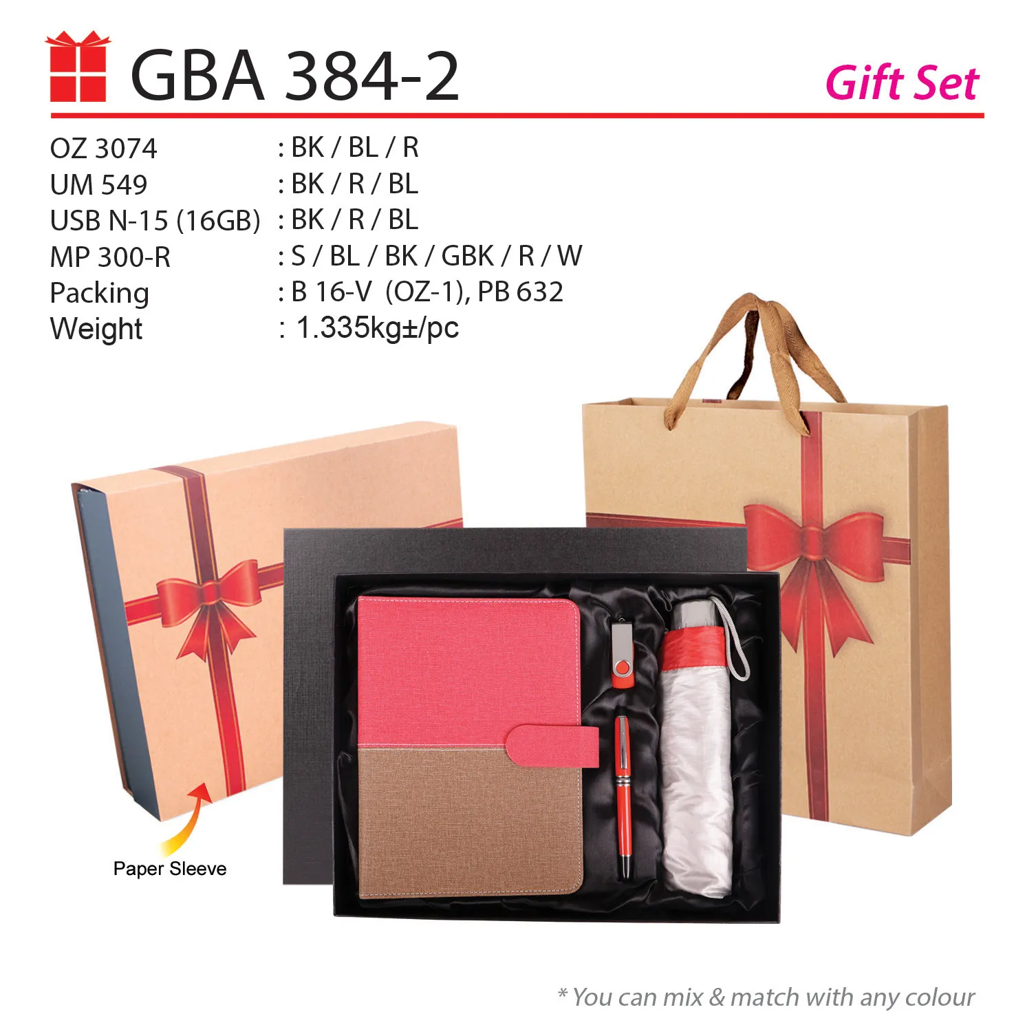 GIFT SET-OZ 3074+UM 549+USB 15+MP 300-R+B 16-V(OZ1)+PB 632