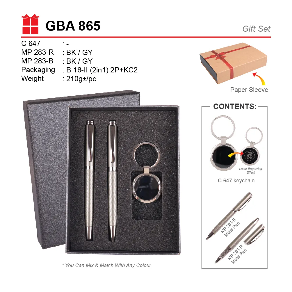 GIFT SET-C 647+MP 283-R+MP 283-B+B 16-II (2 IN 1)B