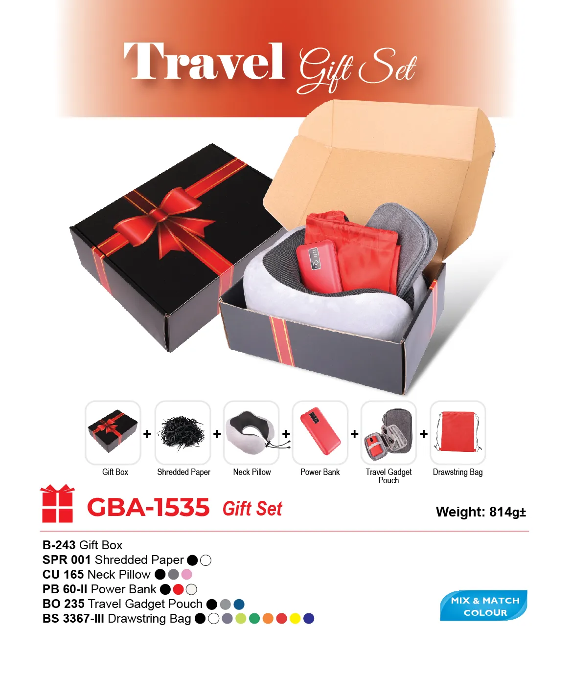 GIFT SET-B-243+SPR 001+CU 165+PB 60-II+BO 235+BS 3367-III