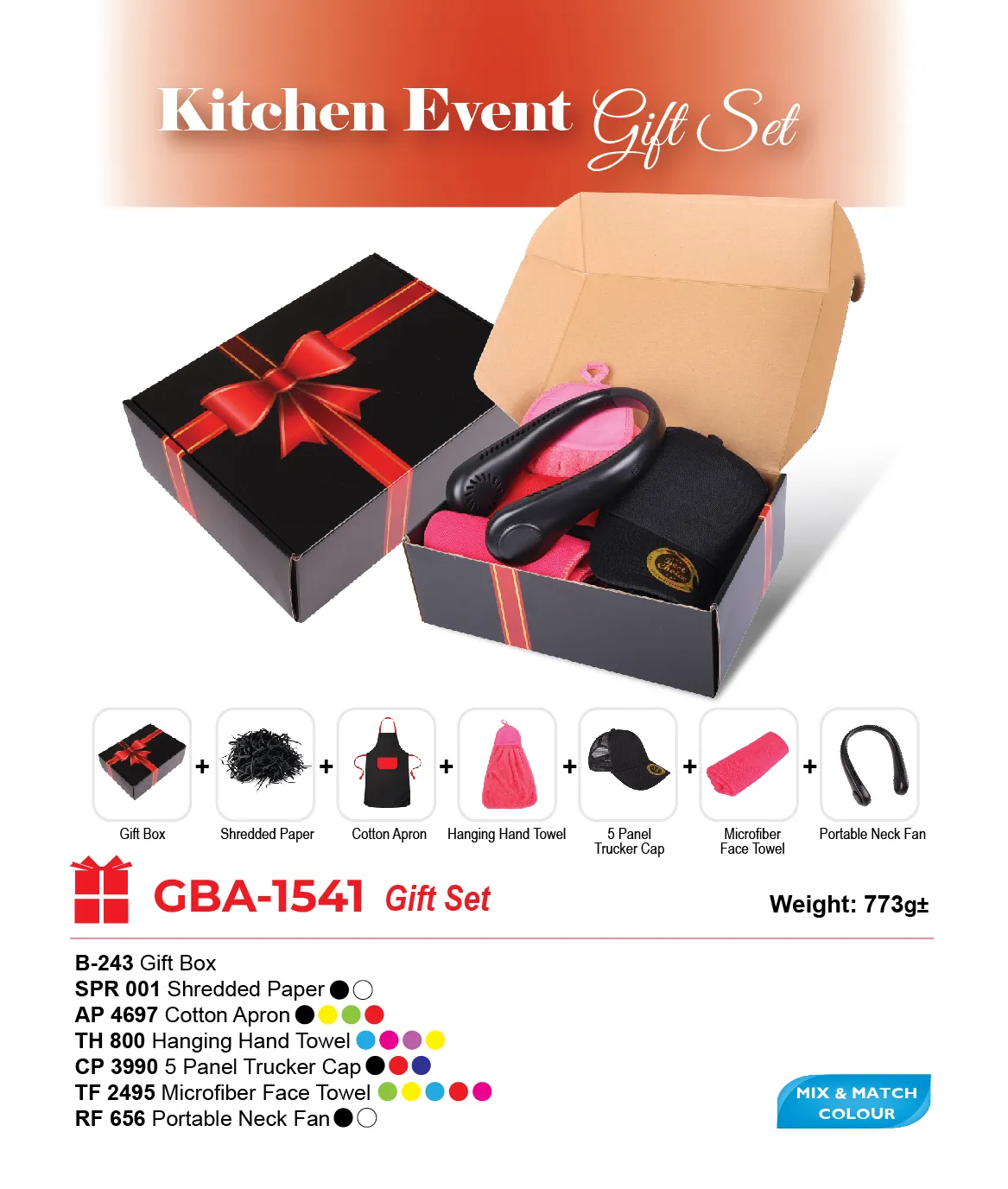 GIFT SET-B-243+SPR 001+AP 4697+TH 800+CP 3990+TF 2495+RF 656