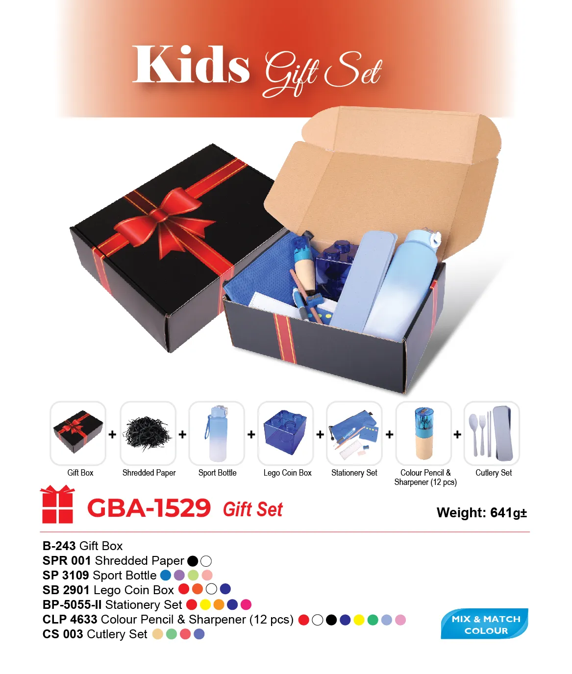 GIFT SET-B-243+SPR 001+SP 3109+BP-5055-II+CLP 4633+CS 003