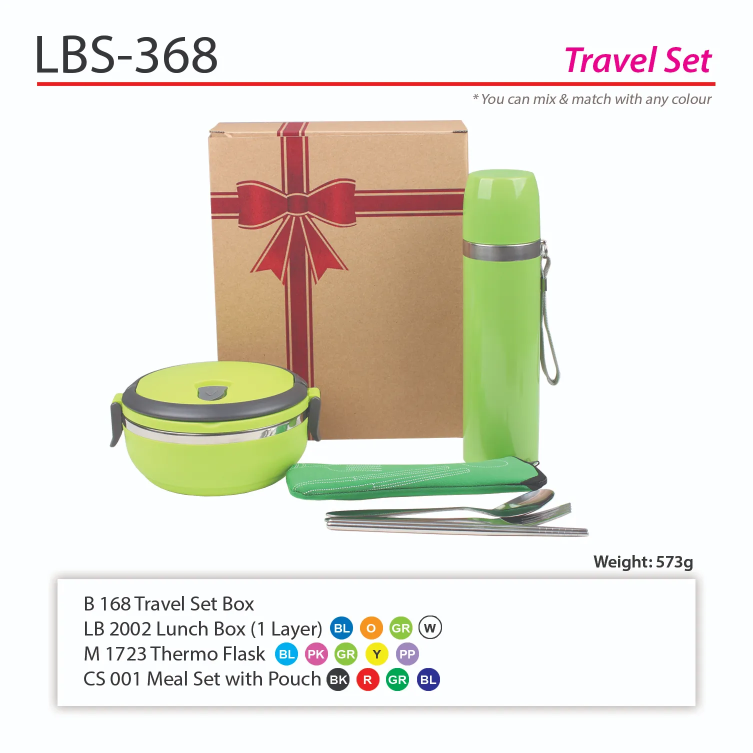 TRAVEL SET-LB 2002+M 1723+CS 001+B 168