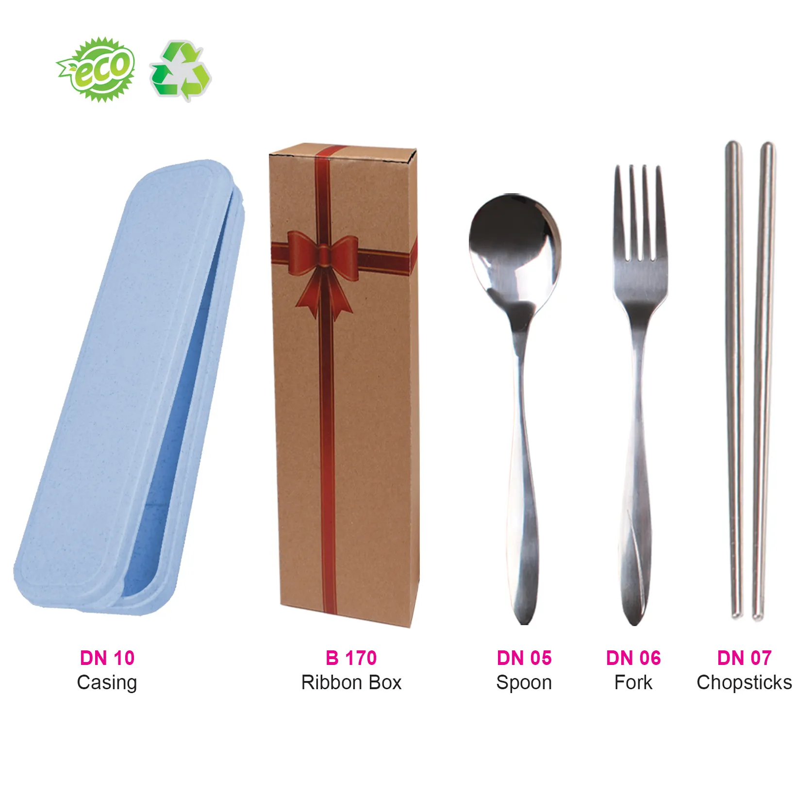 CUTLERY SET (3 IN 1)-BL