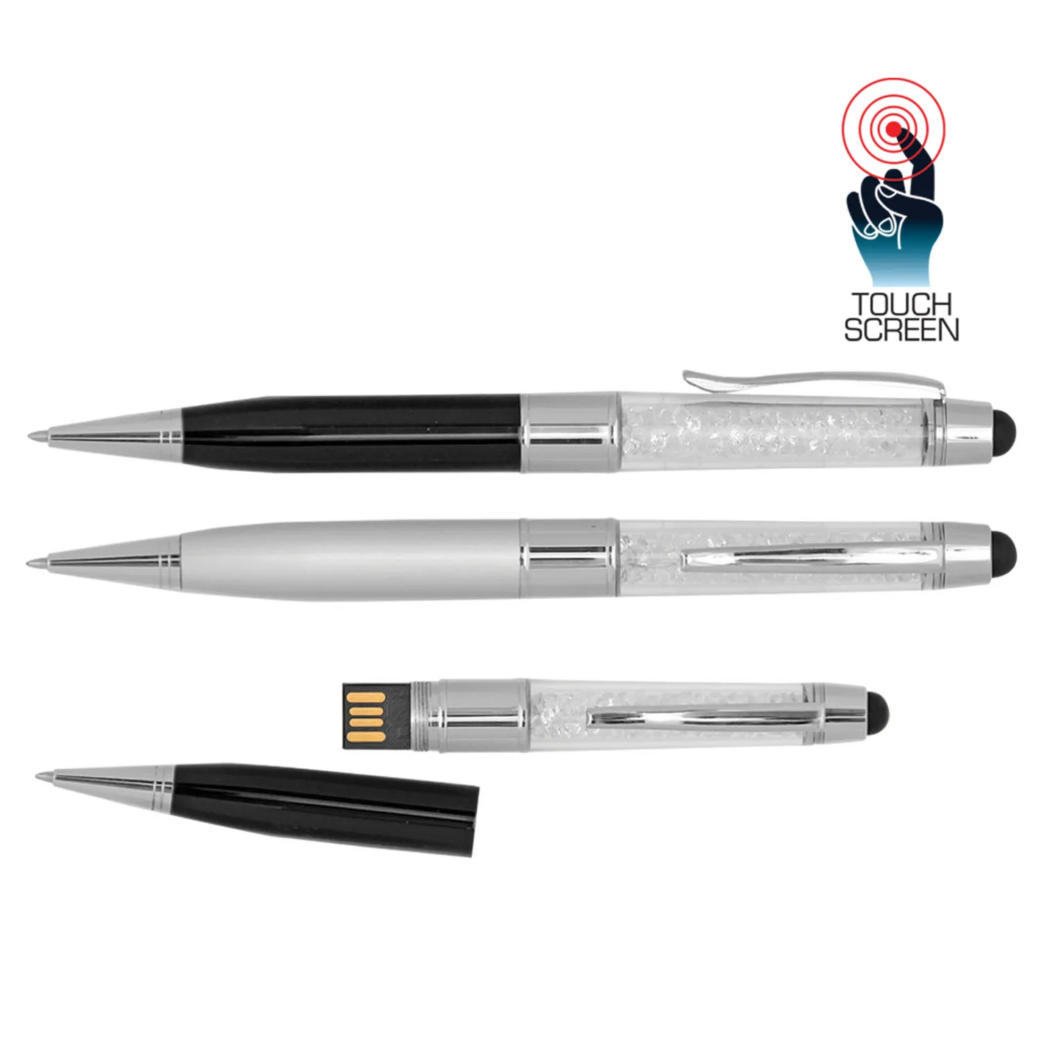 CRYSTAL METAL PENDRIVE PEN USB FLASH DRIVE