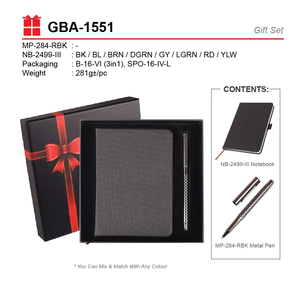 GIFT SET - MP-284-RBK + NB-2499-III + B-16-VI(L)