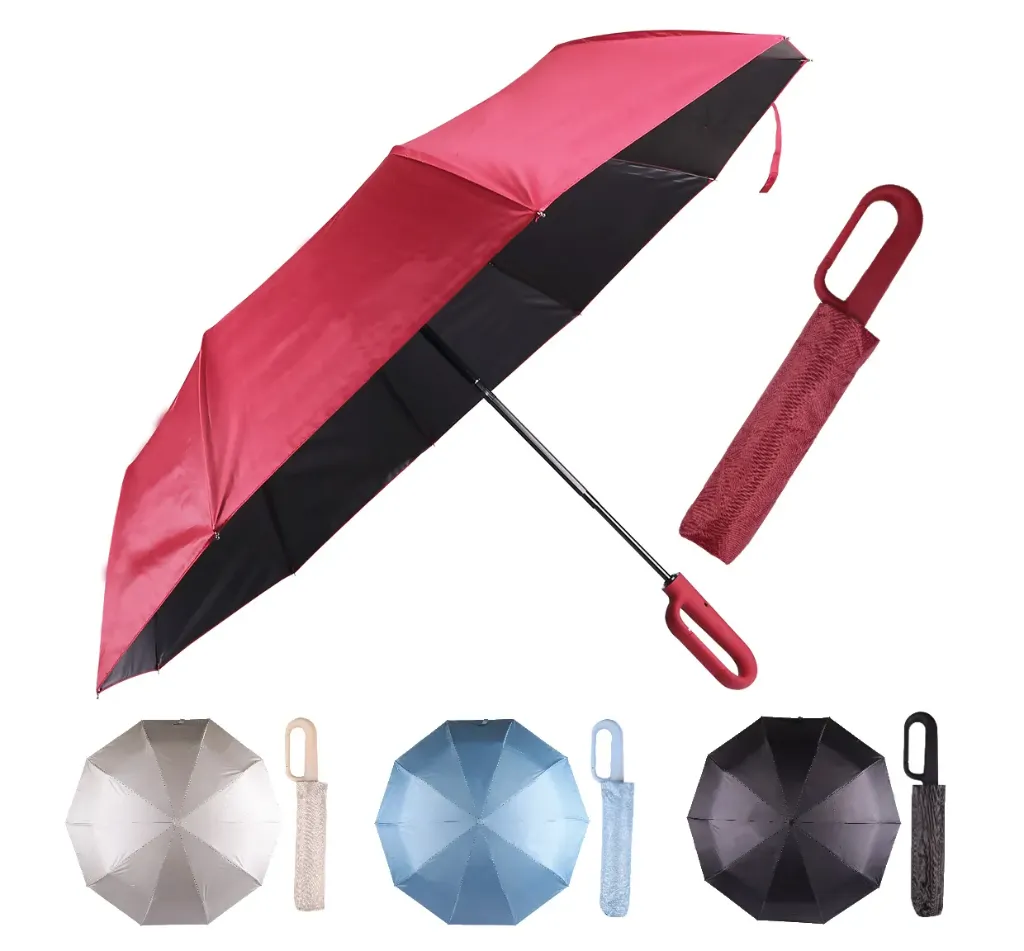 21" AUTOMATIC FOLDABLE UMBRELLA W HANDLE