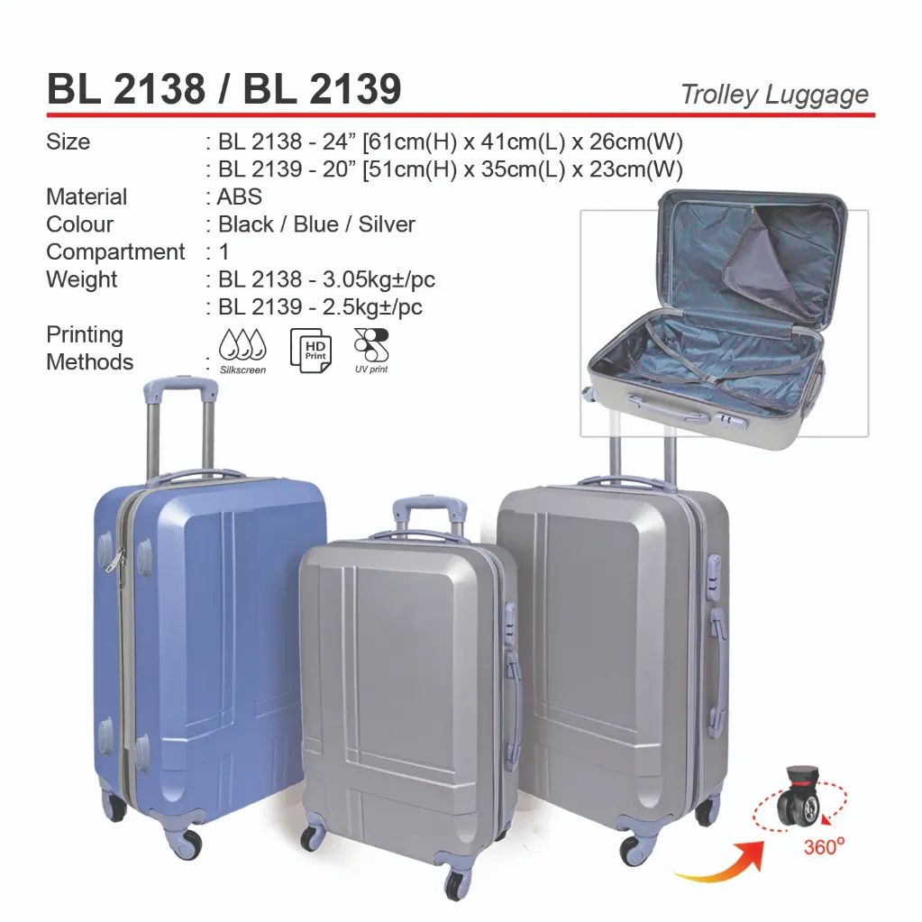 24" TROLLEY LUGGAGE SUITCASE