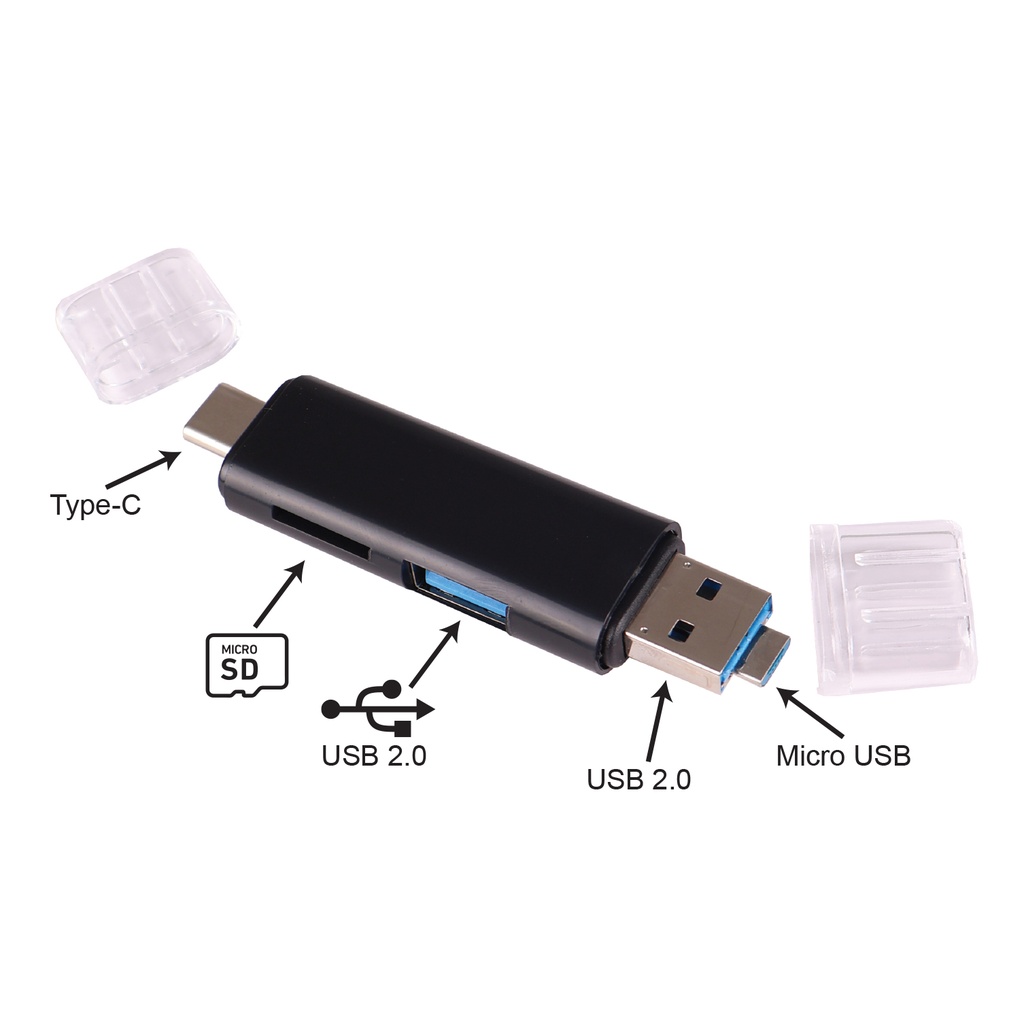 [AT-883] 3 IN 1 TYPE-C CARD READER