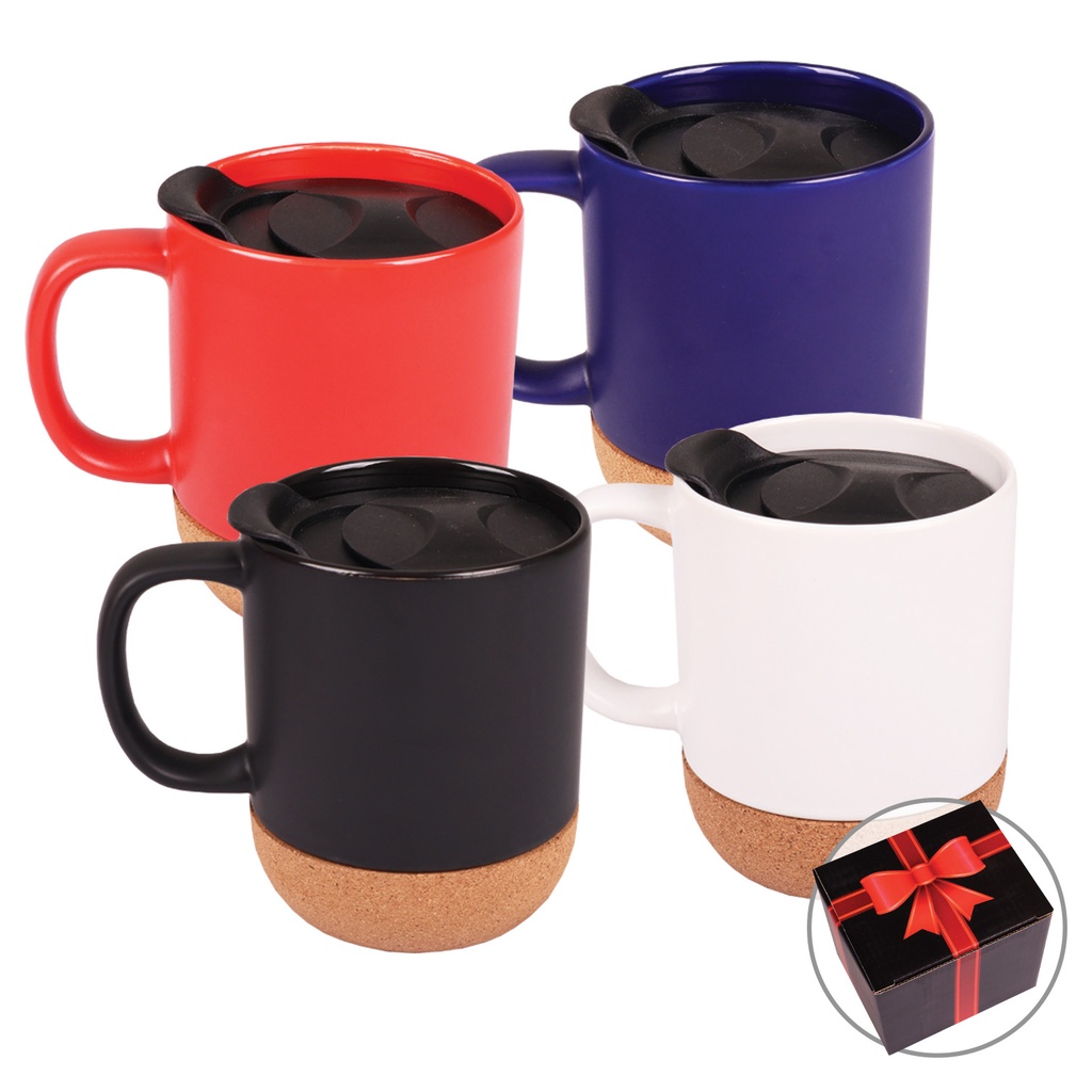 CORK BASE CERAMIC MUG