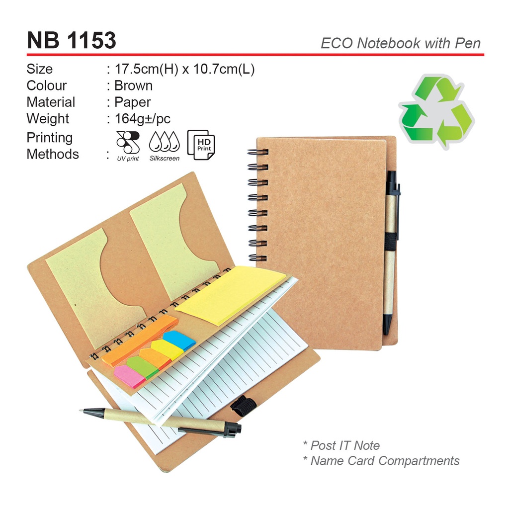 [NB-1153] ECO NOTEBOOK W PEN