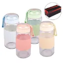 GLASS DRINKING BOTTLE WITH PU SLEEVE